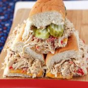 Slow Cooker Chicken Cheesesteaks