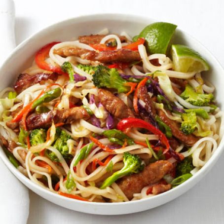 Pork and Noodle Stir-Fry