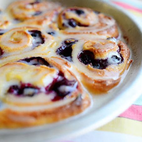 Blueberry Lemon Sweet Rolls