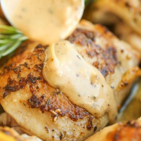 HERB CHICKEN WITH LEMON CREAM SAUCE