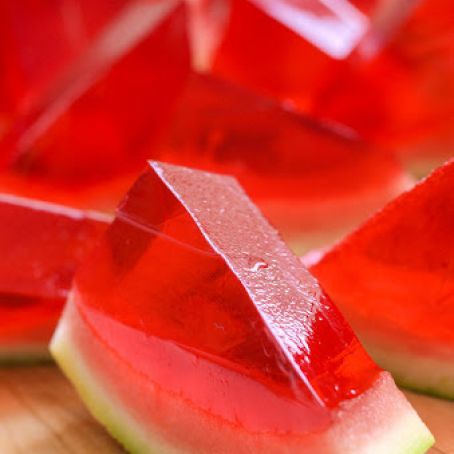 Watermelon Slice Jello Shots