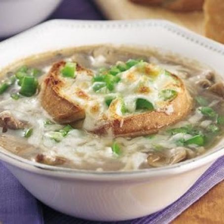 Philly Cheese Steak Onion Soup