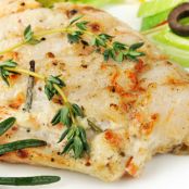 Garlic-Butter Baked Halibut