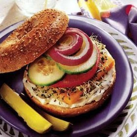 Mediterranean Hummus Sandwich
