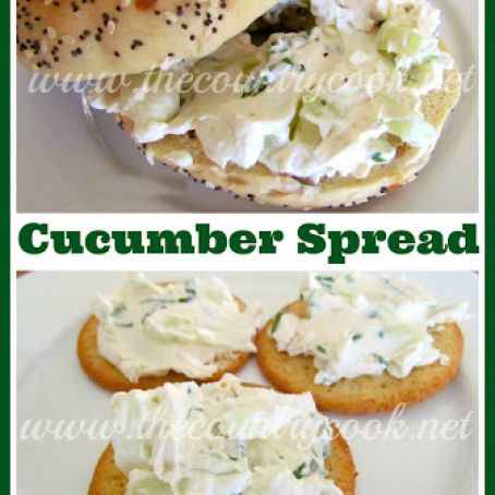 CUCUMBER CREAM CHEESE SPREAD {country cook}