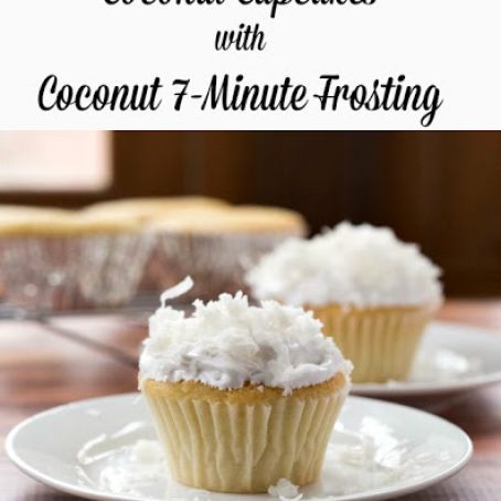 Coconut Cupcakes with Coconut 7-Minute Frosting