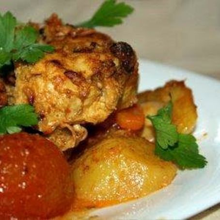 Roasted Yogurt Chicken in Ghee