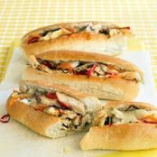 Chicken Cheesesteaks with Peppers