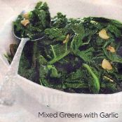 Mixed greens with garlic