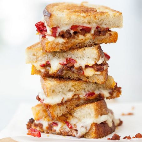 Chorizo and Peppadew Pepper Grilled Cheese