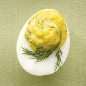 Slim Deviled Eggs with Herbs