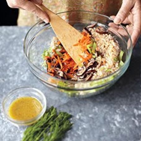 BARLEY, MUSHROON, & DILL SALAD