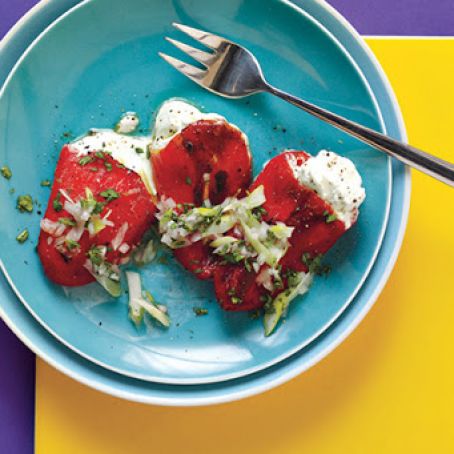 Piquillo Peppers Stuffed with Goat Cheese
