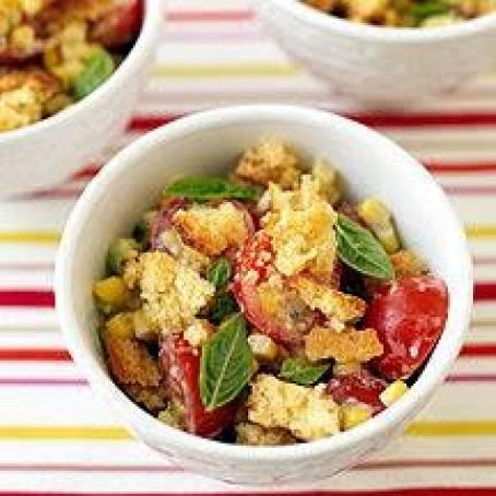 Corn Panzanella Salad