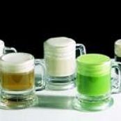 Minibeers: Toasted Almonds, Aniseed-Flavored Consommé, Horchata, Asparagus and Black Truffle