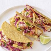 Shrimp Tacos With Mango Slaw