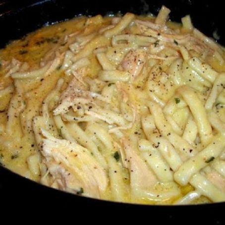 Comforting Chicken & Noodles Crock Pot | FOOD AND COOK