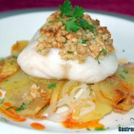 MERLUSA CON COSTRA DE ALMENDRAS