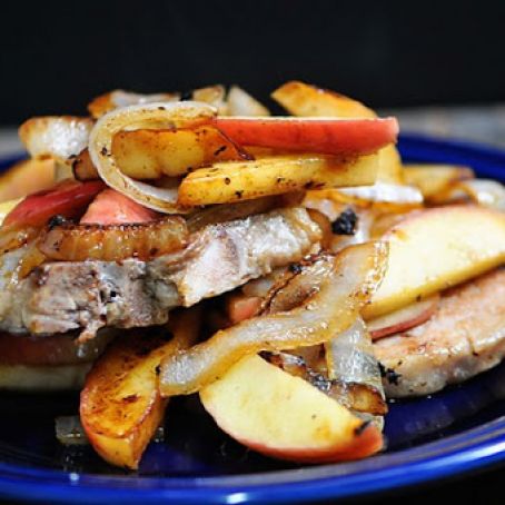 Pork Chops with Apples and Onions
