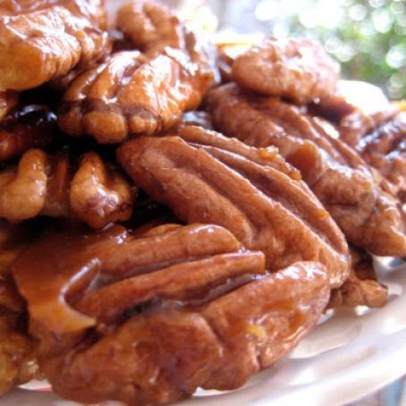 Quick Spiced Candied Pecans