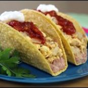 Breakfast Fiesta Crunchy Tacos