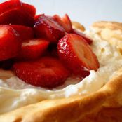 Strawberry Cream Puff Cake