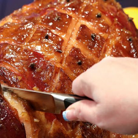 Orange Honey Glazed Ham