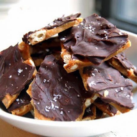 Chocolate-Covered Pretzel Toffee