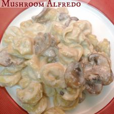 Tortellini with Mushroom Alfredo Sauce