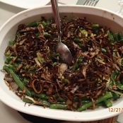 Green Bean Casserole with Fried Leeks
