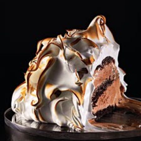 Baked Alaska Chocolate Ice Creme & Cake