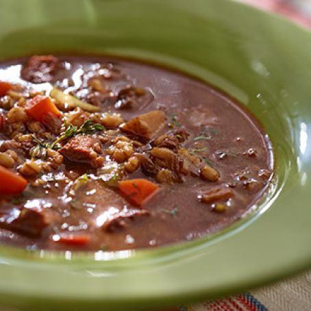 Braised Brisket Barley Soup