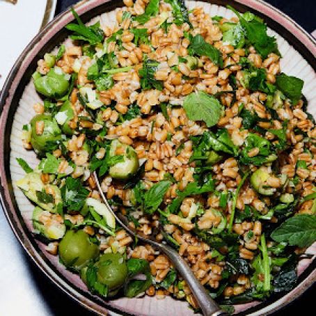 Grain Salad with Olives and Whole-Lemon Vinaigrette