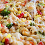 Spicy Roasted Vegetable Macaroni and Cheese