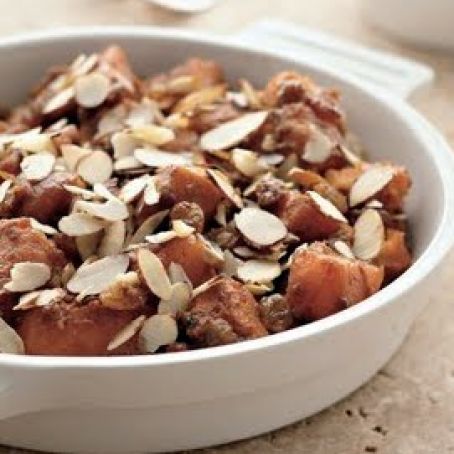 Sweet Potatoes with Pumpkin Pie Spice and Raisins