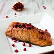 Grilled Pomegrante Salmon