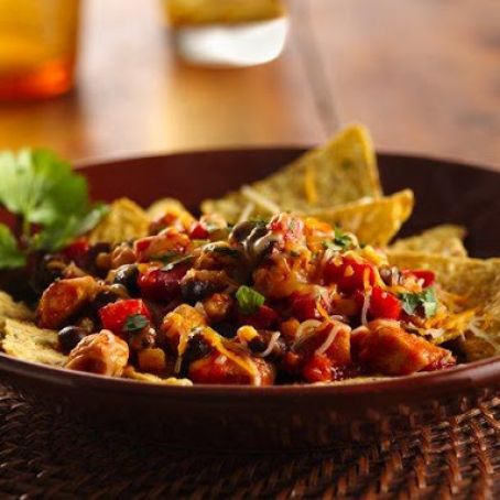 Skillet Chicken Nachos