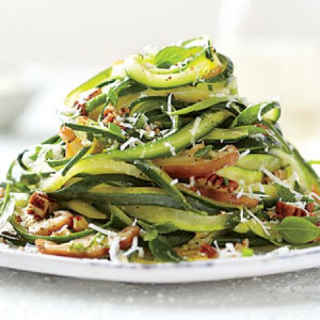 Zucchini-Mushroom Linguine
