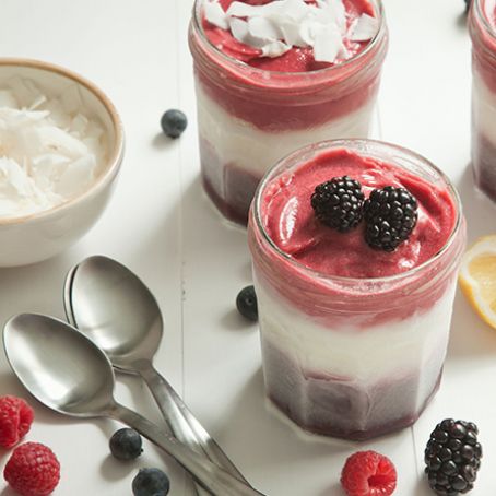 Patriotic Layered Sorbet