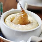 Cinnamon Poached Pear Cakes