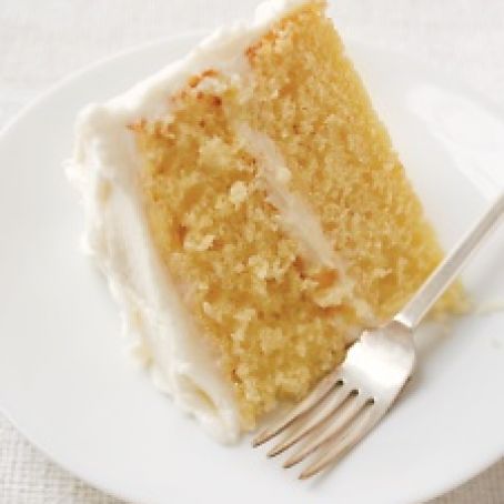Simple Layer Cake with Vanilla Frosting