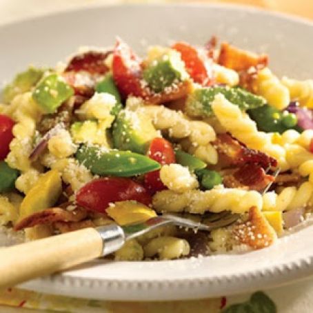 Avocado, Bacon and Tomato Pasta