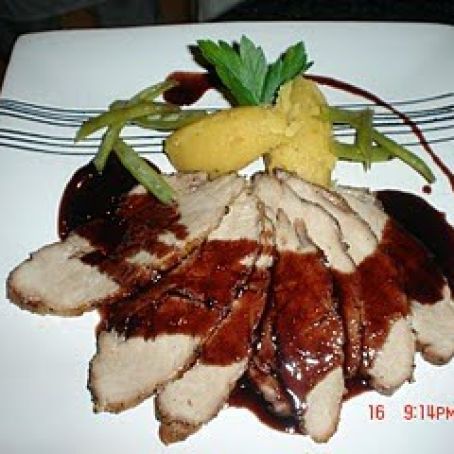 CERDO CON SALSA DE NARANJA Y MAPPLE