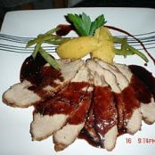 CERDO CON SALSA DE NARANJA Y MAPPLE