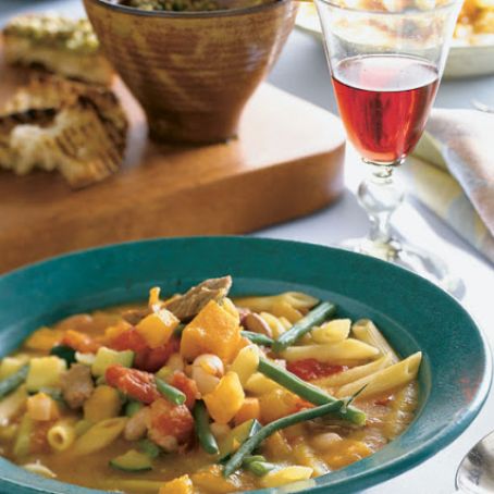 Soupe Au Pistou (provencal vegetable soup w/ pesto)