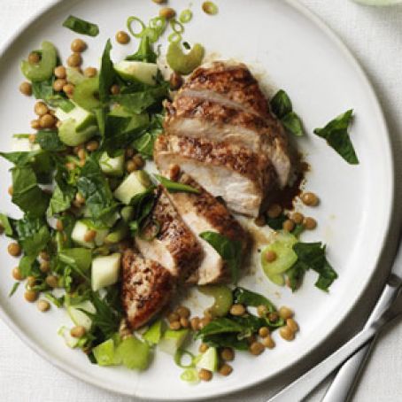 Balsamic Chicken with Salad