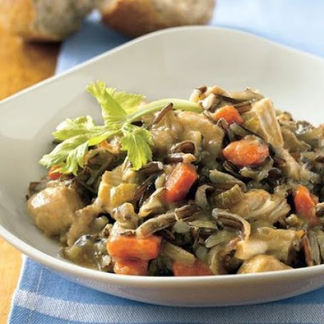 Slow Cooker Turkey-Wild Rice Casserole