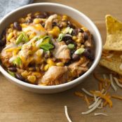 Slow-Cooker Cheesy Chicken Enchilada Chili