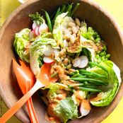 Garden Three-bean Salad with Fresh French Dressing