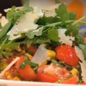 Grilled Chicken Cutlets with Zucchini, Corn and Cherry Tomato Sauce